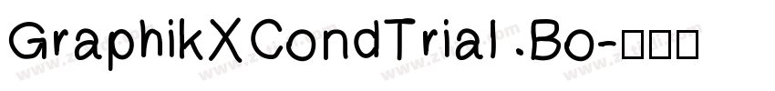 GraphikXCondTrial Bo字体转换